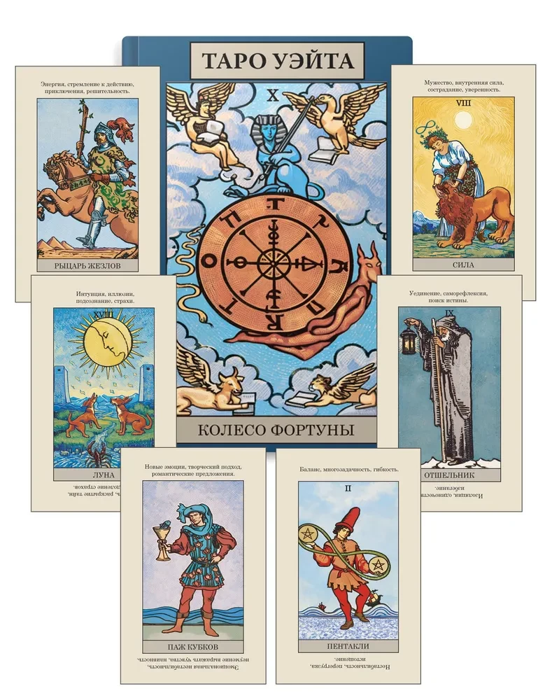 Таро Уэйта (78 арканов + брошюра)