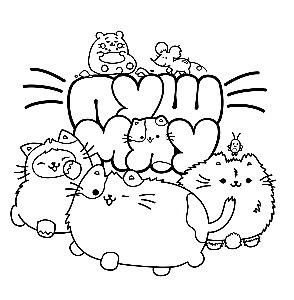 Pushmiau. Coloring Book of the Fluffiest Universe