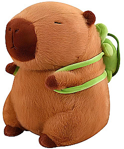 Miękka zabawka - Kapibara, z plecakiem, 50 cm