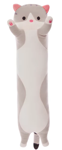 Soft Toy - Cat, Light Gray, 90cm