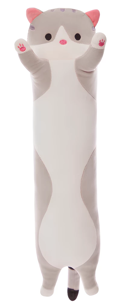 Soft Toy - Cat, Light Gray, 110cm