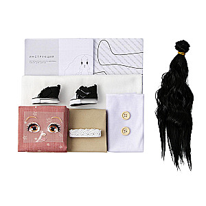 Zestaw do szycia. Lalka dekoracyjna - Gemma, 50 cm