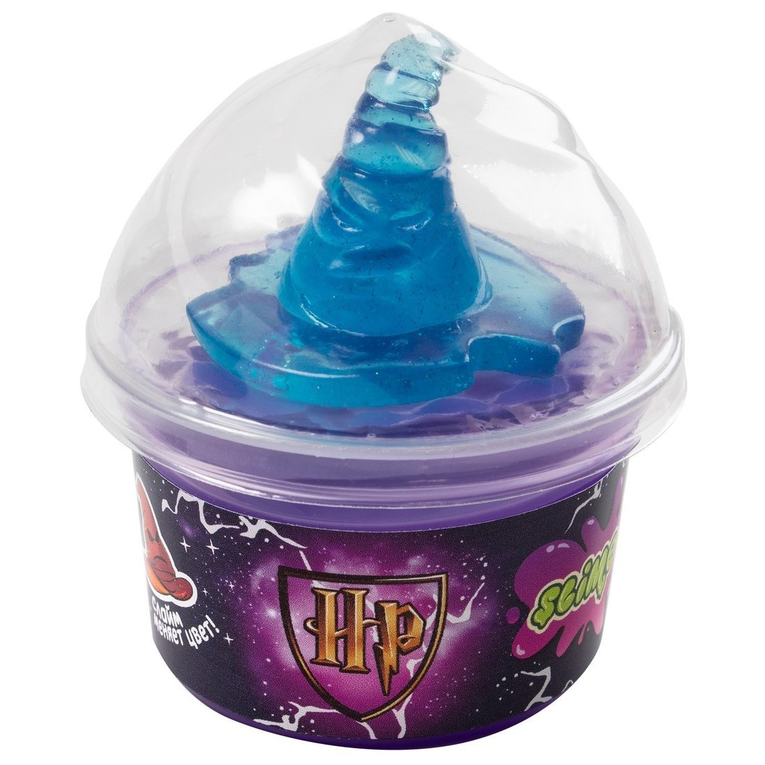Slime. Set with toy, purple