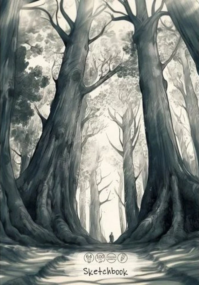 Скетчбук - Темный лес, 64 листа