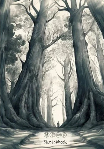 Скетчбук - Темный лес, 64 листа