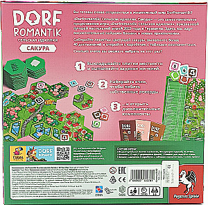 Gra planszowa - Dorfromantik. Wiejska idyllia. Sakura