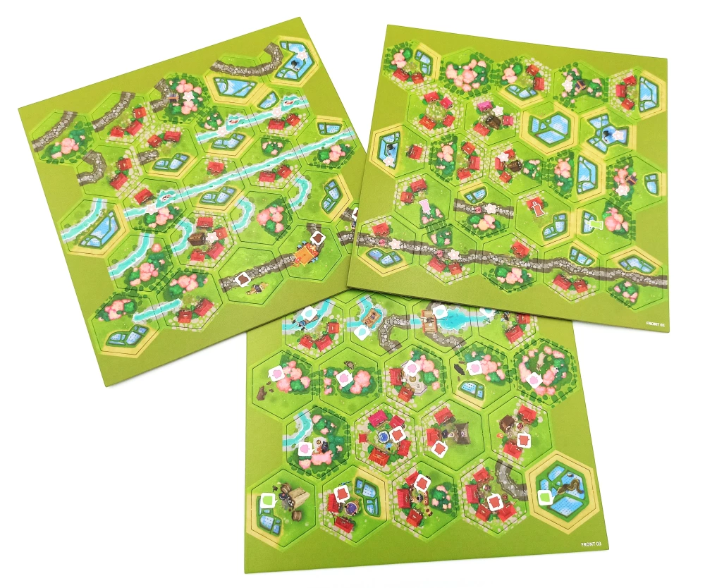 Gra planszowa - Dorfromantik. Wiejska idyllia. Sakura