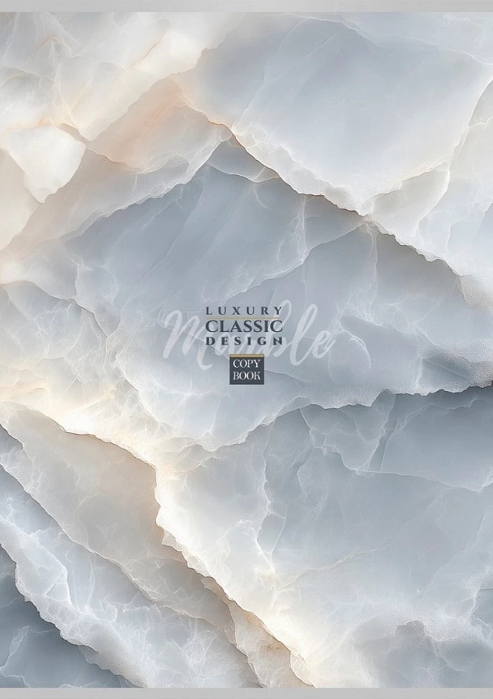 Notebook A4 - Soft Marble – 1, 96 sheets, grid