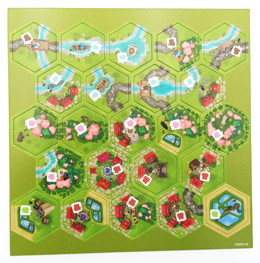 Gra planszowa - Dorfromantik. Wiejska idyllia. Sakura