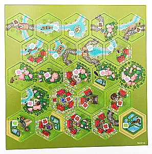 Gra planszowa - Dorfromantik. Wiejska idyllia. Sakura