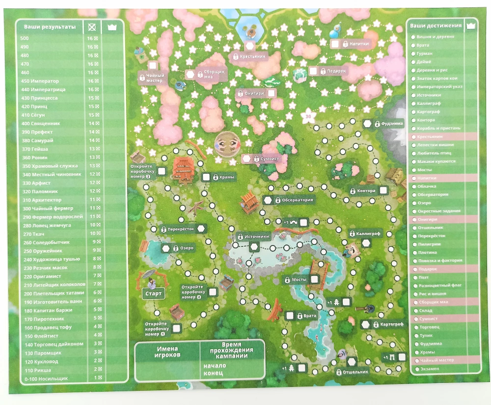 Gra planszowa - Dorfromantik. Wiejska idyllia. Sakura