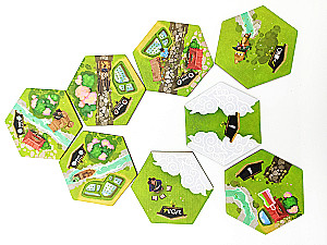 Gra planszowa - Dorfromantik. Wiejska idyllia. Sakura