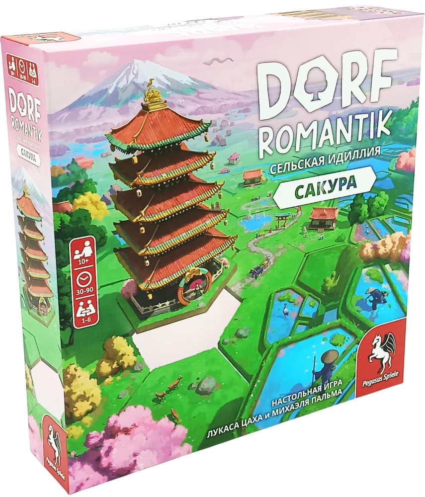 Gra planszowa - Dorfromantik. Wiejska idyllia. Sakura