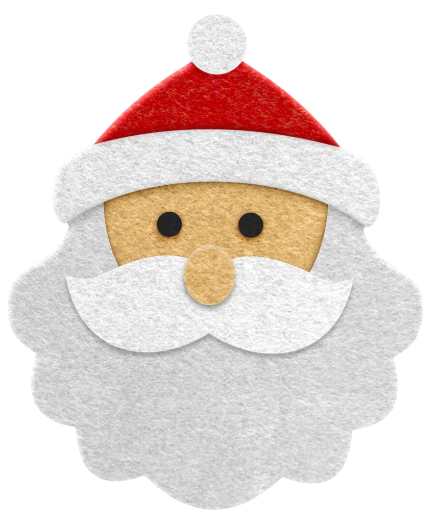 Felt Christmas Decoration - Santa Claus, Handmade