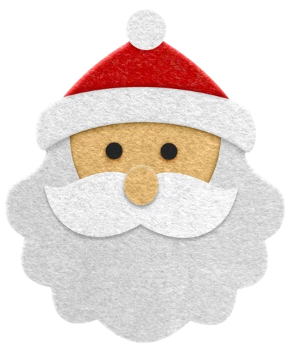 Ozdoba choinkowa z filcu - Święty Mikołaj, własnoręcznie