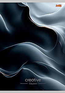 Zeszyt A4 - Abstrakcyjne fale, 96 stron, kratka