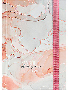 Записная книжка A6 - Светлый мрамор, 88 листов, точка