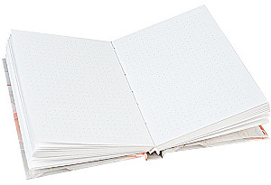 Записная книжка A6 - Светлый мрамор, 88 листов, точка