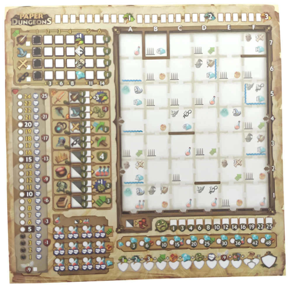 Gra planszowa - Papierowe lochy