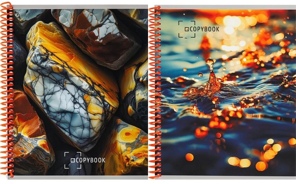 Notes A5 - Natura w makro, 96 kartek, kratka, w asortymencie