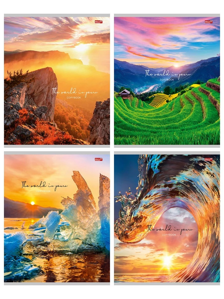 Notatnik A5 - Urok natury – 1, 96 kartek, linia, w asortymencie