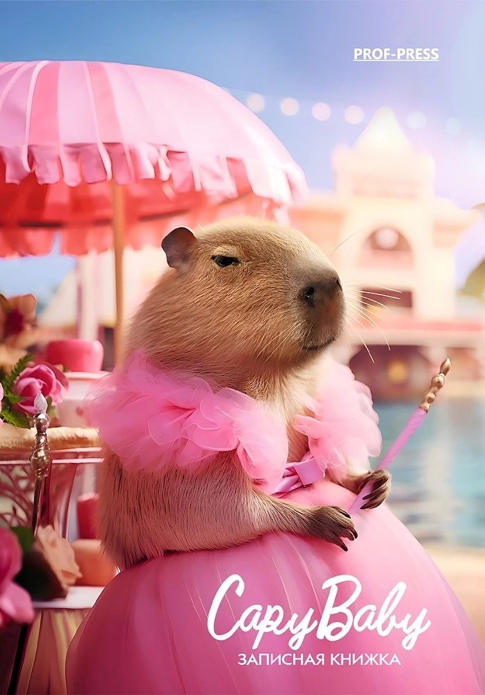 Записная книжка A6 - Мини капибарби, 64 листа