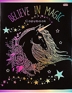 Zeszyt A5 - Uwierz w magię, 96 kartek, kratka, w asortymencie