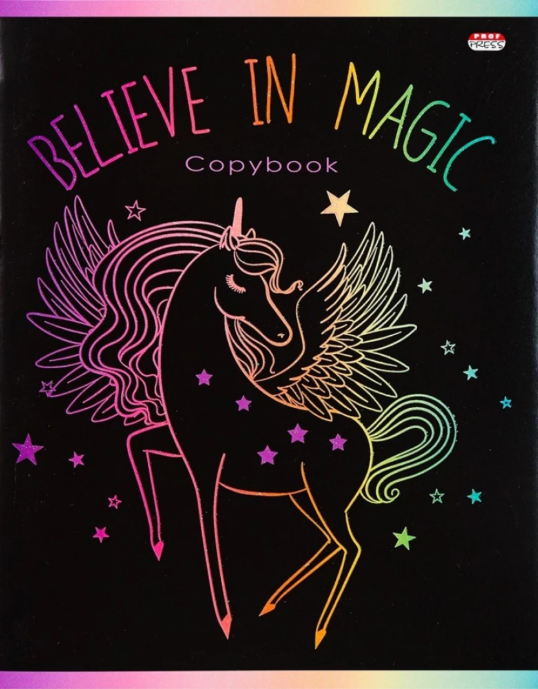 Zeszyt A5 - Uwierz w magię, 96 kartek, kratka, w asortymencie