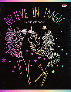 Zeszyt A5 - Uwierz w magię, 96 kartek, kratka, w asortymencie
