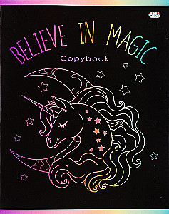 Zeszyt A5 - Uwierz w magię, 96 kartek, kratka, w asortymencie