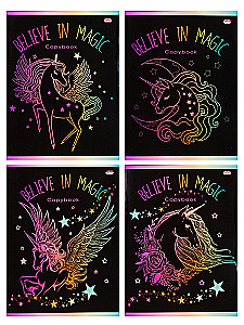 Zeszyt A5 - Uwierz w magię, 96 kartek, kratka, w asortymencie