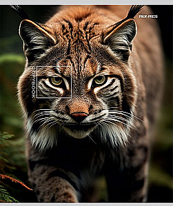 Notatnik A5 - Widok dzikich kotów, 48 kartek, linia, w asortymencie