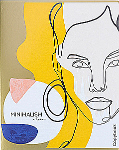 Teczka A5 - Minimalistyczne portrety, 48 stron, kratka, w asortymencie