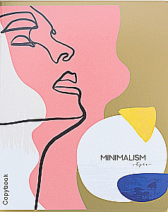 Teczka A5 - Minimalistyczne portrety, 48 stron, kratka, w asortymencie