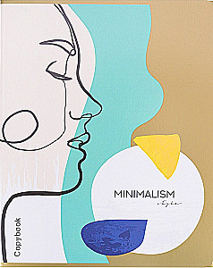 Teczka A5 - Minimalistyczne portrety, 48 stron, kratka, w asortymencie