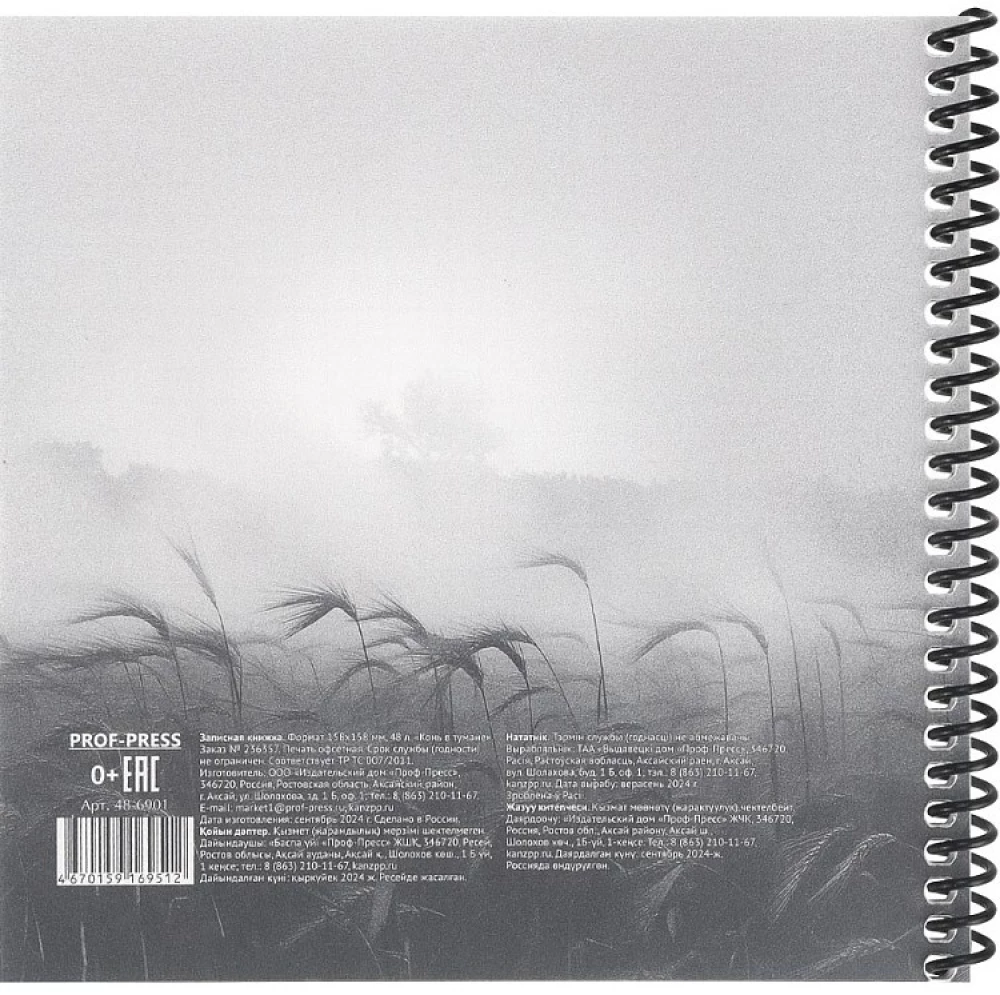 Записная книжка - Конь в тумане, 48 листов