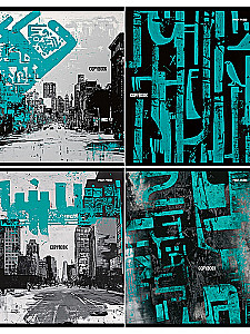 Zeszyt A5 - Temat graffiti, 96 kartek, kratka, w asortymencie