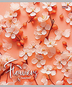 Notatnik A5 - Kwiaty na jasnym tle, 48 kartek, linia, w asortymencie