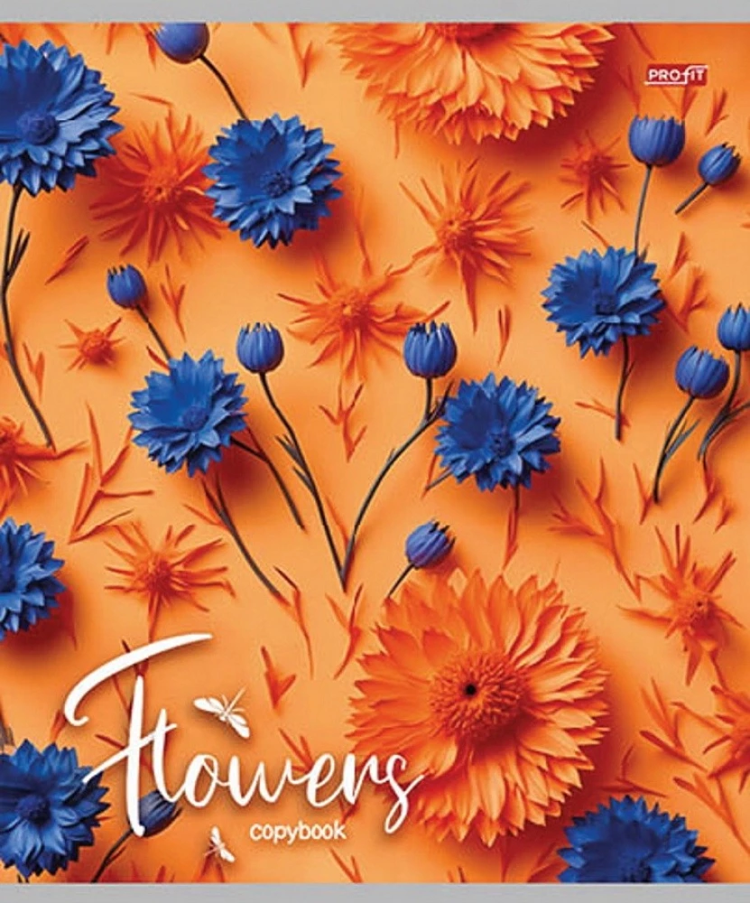 Notatnik A5 - Kwiaty na jasnym tle, 48 kartek, linia, w asortymencie