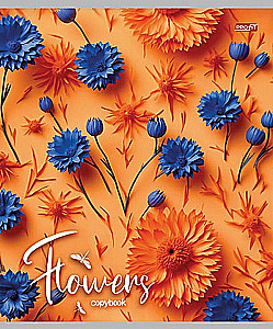 Notatnik A5 - Kwiaty na jasnym tle, 48 kartek, linia, w asortymencie