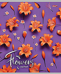 Notatnik A5 - Kwiaty na jasnym tle, 48 kartek, linia, w asortymencie