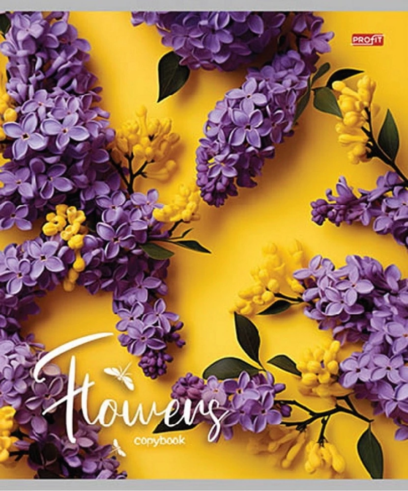 Notatnik A5 - Kwiaty na jasnym tle, 48 kartek, linia, w asortymencie