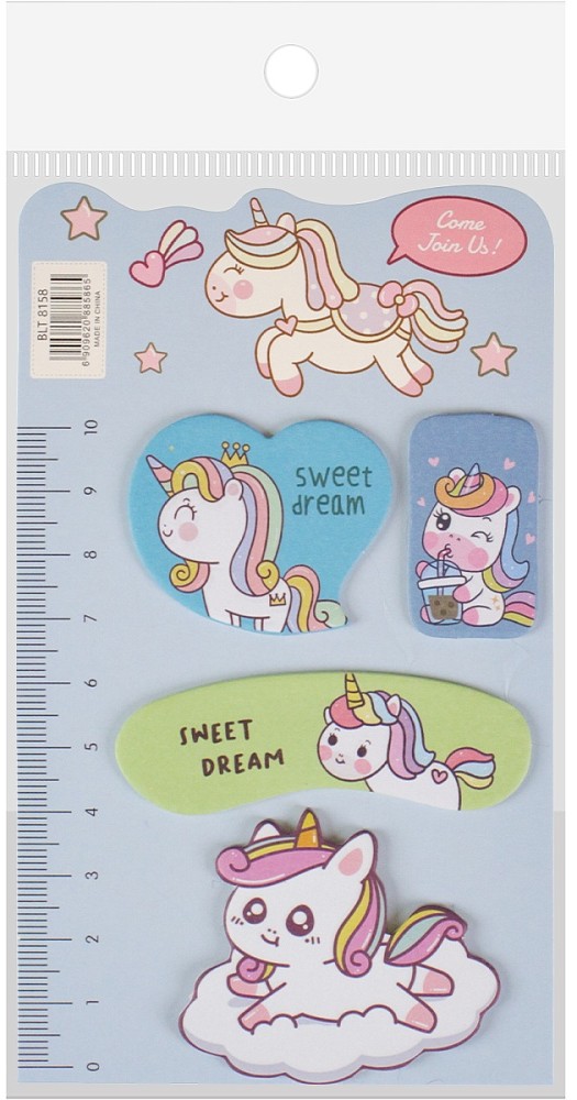 Set of sticky paper bookmarks - Sweet dreams, assorted