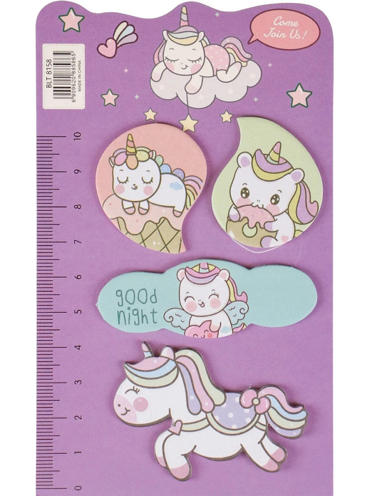 Набор бумажных закладок с клеевым краем - Сладких снов, в ассортименте