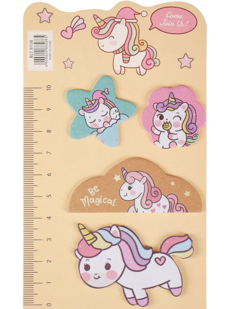 Набор бумажных закладок с клеевым краем - Сладких снов, в ассортименте