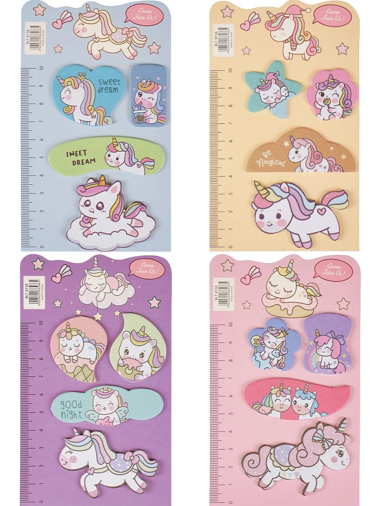 Набор бумажных закладок с клеевым краем - Сладких снов, в ассортименте