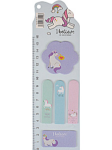 Набор бумажных закладок с клеевым краем - Единорог, в ассортименте