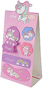 Набор бумажных закладок с клеевым краем - Будь единорогом, в ассортименте