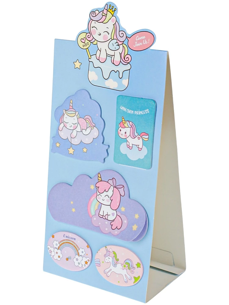 Набор бумажных закладок с клеевым краем - Будь единорогом, в ассортименте