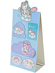 Набор бумажных закладок с клеевым краем - Будь единорогом, в ассортименте